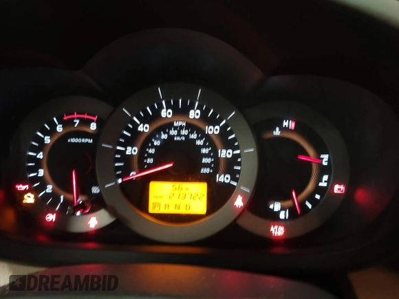 2012 Toyota RAV4 with VIN 2T3BF4DV6CW263680, listed as a IAAI auction lot 42153649 with 213,722 mi miles. Bid and sale history available at carsss.com. Image 7.