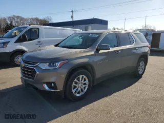 2018 Chevrolet Traverse LT Cloth with VIN 1GNEVGKW0JJ112740, listed as a Copart auction lot 49843805 with 190,490 mi miles and Salvage Title. Bid and sale history available at carsss.com. Image 1.