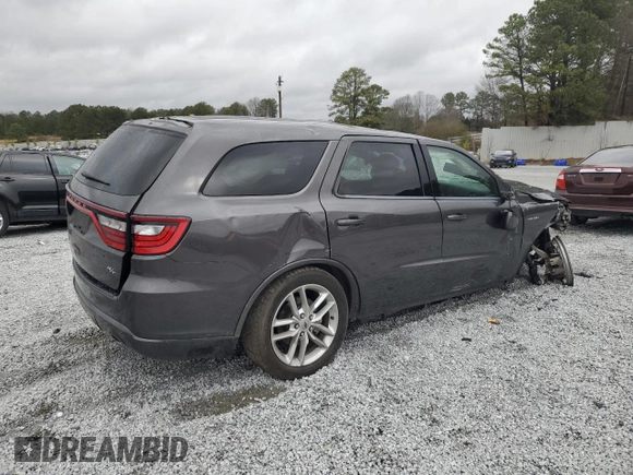 2021 Dodge Durango R/T with VIN 1C4SDHCTXMC659774, listed as a Copart auction lot 47827105 with 90,837 mi miles and Salvage Title. Bid and sale history available at DreamBid. Image 3.