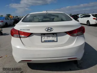 2012 Hyundai Elantra GLS with VIN 5NPDH4AE1CH134082, listed as a Copart auction lot 52193455 with 261,725 mi miles and Salvage Title. Bid and sale history available at carsss.com. Image 6.