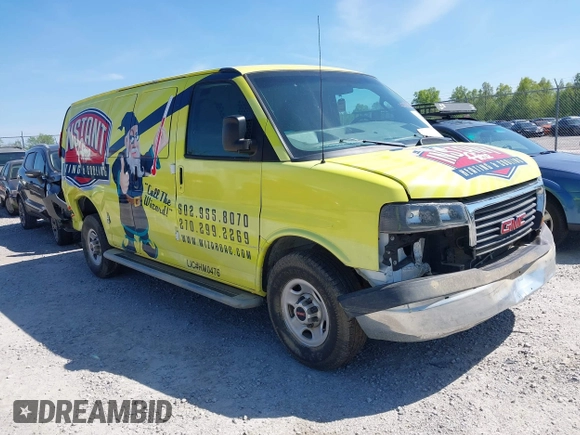 2017 GMC Savana Cargo z VIN 1GTW7AFF8H1906054, wystawiony jako IAAI lot #42131056 z przebiegiem 150 000 mil mil oraz . Historia ofert i sprzedaży dostępna na DreamBid. Obrazek 1.