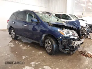 2020 Nissan Pathfinder S z VIN 5N1DR2AN8LC632210, wystawiony jako IAAI lot #41834330 z przebiegiem Nie podano mil oraz . Historia ofert i sprzedaży dostępna na DreamBid. Obrazek 1.