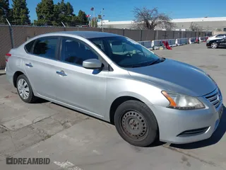 2015 Nissan Sentra S with VIN 3N1AB7AP2FY250683, listed as a IAAI auction lot 41879058 with 106,231 mi miles. Bid and sale history available at carsss.com. Image 1.