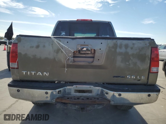 2008 Nissan Titan SE with VIN 1N6BA07D68N331854, listed as a Copart auction lot 81683984 with Not Provided miles and Clean Title. Bid and sale history available at carsss.com. Image 6.