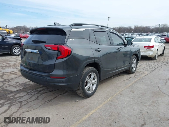 2019 GMC Terrain SLE with VIN 3GKALMEV9KL165031, listed as a IAAI auction lot 41857494 with 142,995 mi miles. Bid and sale history available at carsss.com. Image 4.