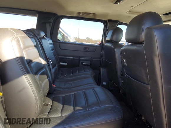 2005 Hummer H2 SUV with VIN 5GRGN23U05H123413, listed as a Copart auction lot 80145634 with 0 mi miles and Salvage Title. Bid and sale history available at carsss.com. Image 10.