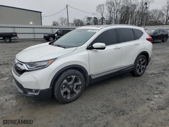 2019 Honda CR-V Touring with VIN 7FARW1H92KE012139, listed as a Copart auction lot 41484645 with 27,098 mi miles and Salvage Title. Bid and sale history available at carsss.com. Image 1.