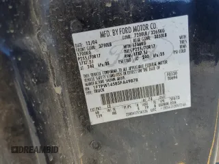 2005 Ford F-150 XLT с VIN 1FTPW14585FA49878, выставлен на аукционе Copart как лот 59924415 с пробегом Не указан миль и Списание • Salvage title. История ставок и продаж доступна на DreamBid. Изображение 12.