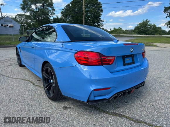 2015 BMW M4 with VIN WBS3U9C56FP967640, listed as a Copart auction lot 63641785 with 31,516 mi miles and Salvage title. Bid and sale history available at DreamBid. Image 3.