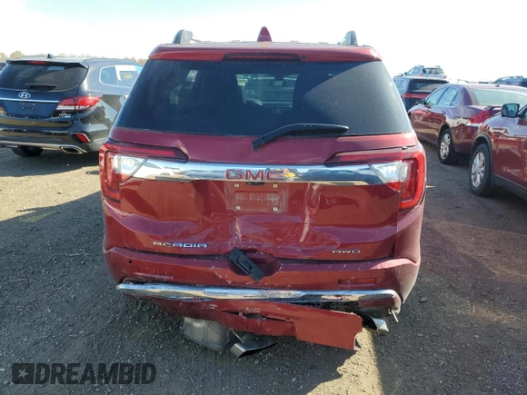 2020 GMC Acadia Denali with VIN 1GKKNXLS2LZ210152, listed as a Copart auction lot 77648564 with 71,494 mi miles and Salvage Title. Bid and sale history available at DreamBid. Image 6.