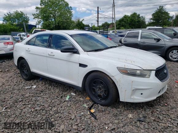 2015 Ford Police Interceptor with VIN 1FAHP2L88FG149368, listed as a Copart auction lot 58314574 with 155,383 mi miles and Salvage title. Bid and sale history available at DreamBid. Image 4.