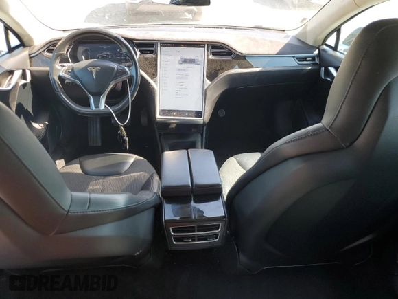 2016 Tesla Model S 70 with VIN 5YJSA1E17GF123934, listed as a Copart auction lot 55202865 with 132,027 mi miles and Salvage title. Bid and sale history available at DreamBid. Image 8.