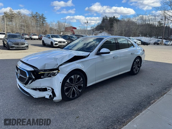 2025 Mercedes-Benz E 350 with VIN W1KLF4HB9SA111397, listed as a Copart auction lot 48554255 with 50 mi miles and Clean Title. Bid and sale history available at DreamBid. Image 2.