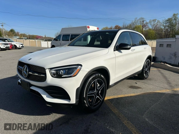 2020 Mercedes-Benz GLC with VIN W1N0G8EB1LF810137, listed as a Copart auction lot 55210535 with 91,054 mi miles and Clean Title. Bid and sale history available at carsss.com. Image 1.
