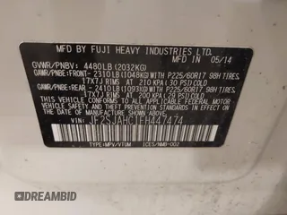 2015 Subaru Forester 2.5i Limited with VIN JF2SJAHC1FH447474, listed as a IAAI auction lot 41638702 with 224,584 mi miles. Bid and sale history available at carsss.com. Image 9.