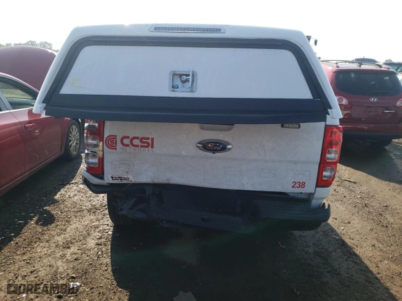 2022 Ford Ranger XL with VIN 1FTER1FH8NLD50996, listed as a Copart auction lot 59940184 with 34,684 mi miles and Salvage Title. Bid and sale history available at carsss.com. Image 6.