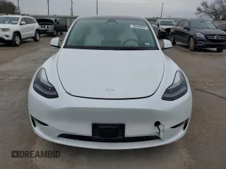 2023 Tesla Model Y Long Range with VIN 7SAYGDEE1PA160314, listed as a Copart auction lot 45048845 with 29,370 mi miles and Salvage Title. Bid and sale history available at DreamBid. Image 5.
