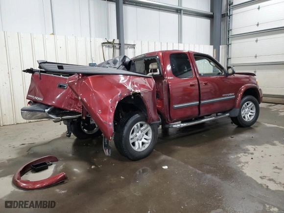 2006 Toyota Tundra SR5 with VIN 5TBBT441X6S485028, listed as a Copart auction lot 48075925 with 91,004 mi miles and Salvage Title. Bid and sale history available at carsss.com. Image 3.