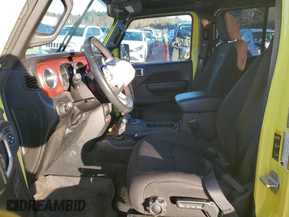 2022 Jeep Wrangler Unlimited Rubicon z VIN 1C4HJXFN4NW244038, wystawiony jako Copart lot #87279694 z przebiegiem Nie podano mil oraz Nie do naprawy • Non repairable. Historia ofert i sprzedaży dostępna na DreamBid. Obrazek 7.