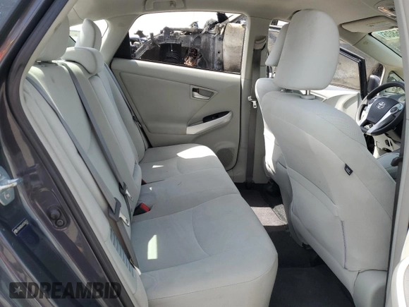 2012 Toyota Prius One with VIN JTDKN3DU6C5386312, listed as a Copart auction lot 53995805 with 113,706 mi miles and Salvage Title. Bid and sale history available at carsss.com. Image 10.