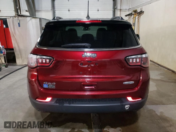 2020 Jeep Compass Latitude with VIN 3C4NJDBB0LT229343, listed as a Copart auction lot 50105875 with 24,466 mi miles and Clean title. Bid and sale history available at DreamBid. Image 6.
