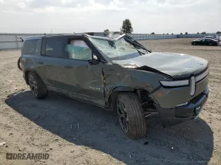 2023 Rivian R1S Launch Edition with VIN 7PDSGABL4PN020257, listed as a Copart auction lot 66251124 with 0 mi miles and Salvage Title. Bid and sale history available at carsss.com. Image 4.