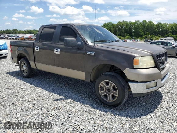 2005 Ford F-150 XLT with VIN 1FTRW12W05KD46817, listed as a Copart auction lot 60989615 with Not provided miles and Salvage title. Bid and sale history available at DreamBid. Image 4.