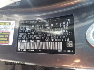 2018 Honda Clarity Plug-In Hybrid with VIN JHMZC5F16JC010008, listed as a Copart auction lot 74903663 with 46,757 mi miles. Bid and sale history available at carsss.com. Image 12.