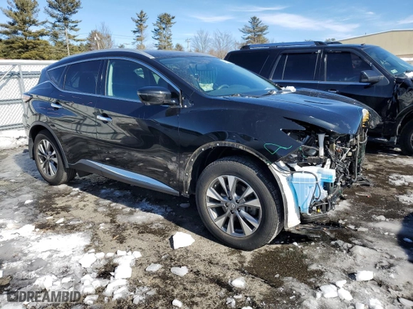 2017 Nissan Murano Platinum with VIN 5N1AZ2MH6HN145835, listed as a Copart auction lot 44970555 with 22,403 mi miles and Salvage Title. Bid and sale history available at carsss.com. Image 4.