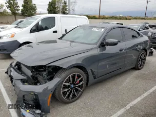 2022 BMW i4 eDrive40 with VIN WBY73AW08NFN23143, listed as a Copart auction lot 51759603 with 7,680 mi miles. Bid and sale history available at carsss.com. Image 1.