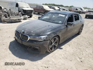 2017 BMW 7 Series 740i with VIN WBA7E2C53HG739785, listed as a Copart auction lot 62571063 with 0 mi miles. Bid and sale history available at carsss.com. Image 1.