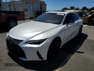 2023 Lexus IS with VIN JTHCA1D26P5124099, listed as a Copart auction lot 61334514 with 11,524 mi miles and Salvage Title. Bid and sale history available at carsss.com. Image 1.