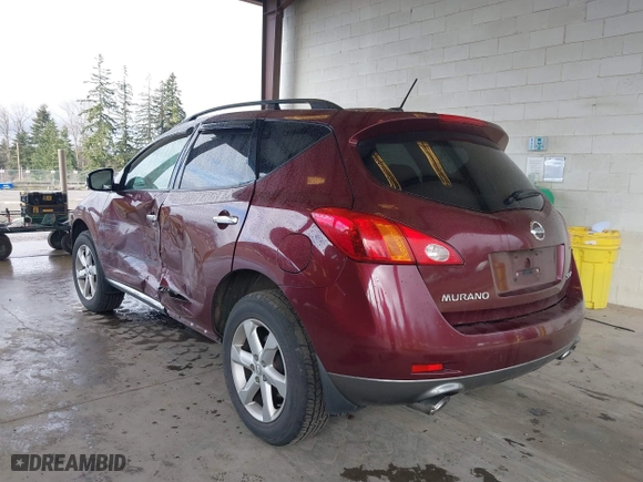 2010 Nissan Murano SL with VIN JN8AZ1MW3AW101440, listed as a IAAI auction lot 41703253 with 183,137 mi miles. Bid and sale history available at carsss.com. Image 3.