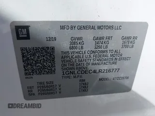 2020 Chevrolet Tahoe Commercial z VIN 1GNLCDEC4LR216777, wystawiony jako IAAI lot #41637104 z przebiegiem 20 mil mil oraz . Historia ofert i sprzedaży dostępna na DreamBid. Obrazek 9.