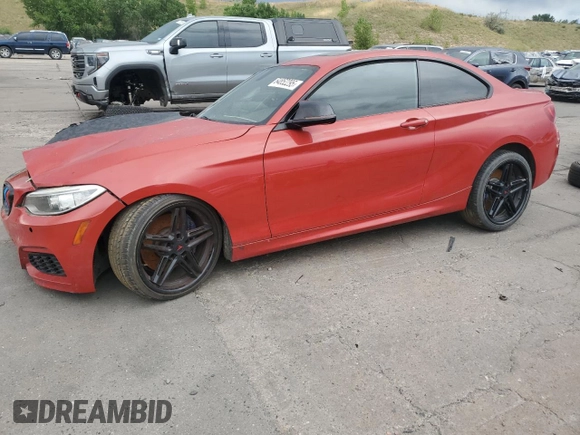 2016 BMW 2 Series M235i with VIN WBA1J7C50GV360056, listed as a Copart auction lot 64852295 with Not provided miles and Salvage title. Bid and sale history available at DreamBid. Image 1.