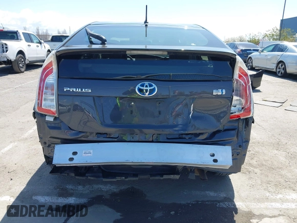 2012 Toyota Prius One with VIN JTDKN3DU8C1558122, listed as a IAAI auction lot 41951021 with 142,639 mi miles. Bid and sale history available at carsss.com. Image 17.