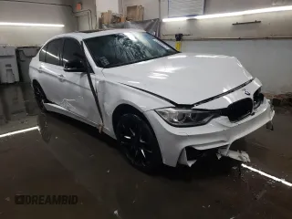 2015 BMW 3 Series 335i xDrive with VIN WBA3B9G59FNR94525, listed as a Copart auction lot 41836355 with 99,471 mi miles and Salvage Title. Bid and sale history available at carsss.com. Image 4.