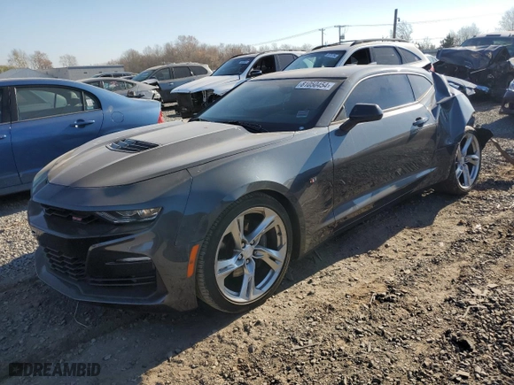 2019 Chevrolet Camaro 1SS with VIN 1G1FF1R75K0106485, listed as a Copart auction lot 81050454 with 75,551 mi miles and Salvage Title. Bid and sale history available at carsss.com. Image 1.