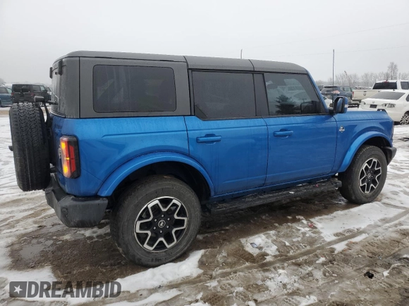 2022 Ford Bronco with VIN 1FMDE5BH8NLA89367, listed as a Copart auction lot 86364504 with 34,702 mi miles and Clean Title. Bid and sale history available at DreamBid. Image 3.