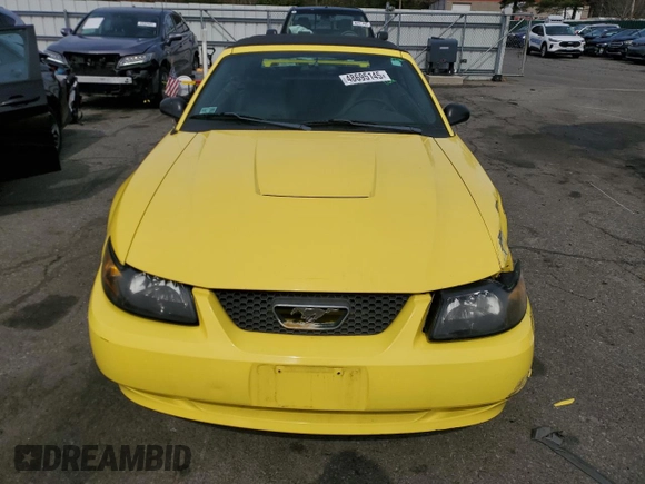 2003 Ford Mustang Deluxe with VIN 1FAFP44463F330050, listed as a Copart auction lot 48695145 with 116,740 mi miles and Salvage Title. Bid and sale history available at carsss.com. Image 5.