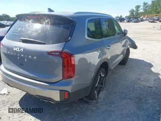 2025 Kia Telluride S with VIN 5XYP64GC6SG622930, listed as a IAAI auction lot 42643647 with 11,056 mi miles and . Bid and sale history available at DreamBid. Image 4.