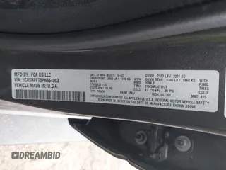 2023 Ram 1500 Big Horn z VIN 1C6SRFFT5PN654063, wystawiony jako IAAI lot #41655131 z przebiegiem 24 012 mil mil oraz . Historia ofert i sprzedaży dostępna na DreamBid. Obrazek 9.
