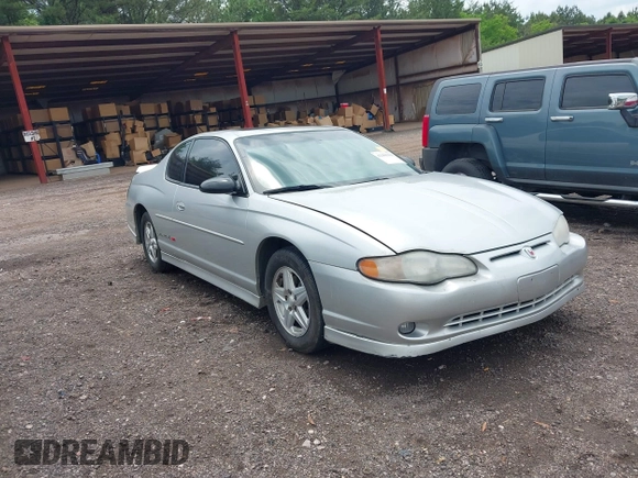 2001 Chevrolet Monte Carlo SS with VIN 2G1WX15K019161969, listed as a IAAI auction lot 42101311 with 185,888 mi miles. Bid and sale history available at carsss.com. Image 1.