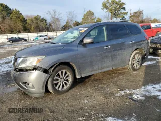 2015 Nissan Pathfinder S z VIN 5N1AR2MM7FC649087, wystawiony jako Copart lot #42124405 z przebiegiem 104 426 mil mil oraz Czysty tytuł • Clean title. Historia ofert i sprzedaży dostępna na DreamBid. Obrazek 1.