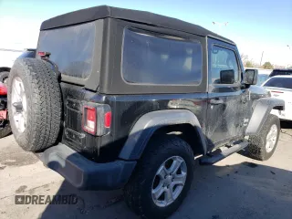 2018 Jeep Wrangler Sport with VIN 1C4GJXAG1JW193743, listed as a Copart auction lot 42694505 with 72,085 mi miles and Salvage Title. Bid and sale history available at carsss.com. Image 3.
