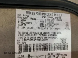 2002 Ford Explorer XLT с VIN 1FMZU63K92UD66073, выставлен на аукционе Copart как лот 61383535 с пробегом 187 252 миль миль и Списание • Salvage title. История ставок и продаж доступна на DreamBid. Изображение 12.