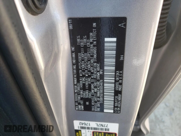 2011 Toyota Sequoia SR5 with VIN 5TDBY5G1XBS054676, listed as a Copart auction lot 64654794 with 203,823 mi miles and Salvage Title. Bid and sale history available at carsss.com. Image 13.