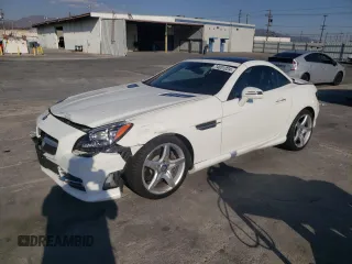 2015 Mercedes-Benz SLK-Class SLK 250 with VIN WDDPK4HA8FF096923, listed as a Copart auction lot 74031224 with 41,658 mi miles and Salvage Title. Bid and sale history available at carsss.com. Image 1.