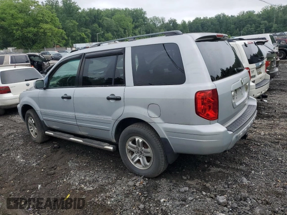 2003 Honda Pilot EX z VIN 2HKYF18763H581343, wystawiony jako Copart lot #60804525 z przebiegiem 236 636 mil mil oraz Szkoda całkowita • Salvage title. Historia ofert i sprzedaży dostępna na DreamBid. Obrazek 2.