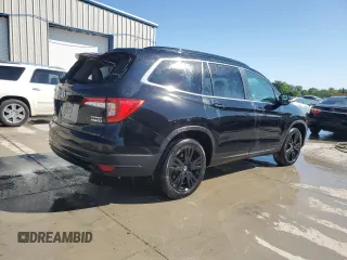2021 Honda Pilot Special Edition with VIN 5FNYF6H21MB024227, listed as a Copart auction lot 58386055 with 27,371 mi miles and Salvage title. Bid and sale history available at DreamBid. Image 3.